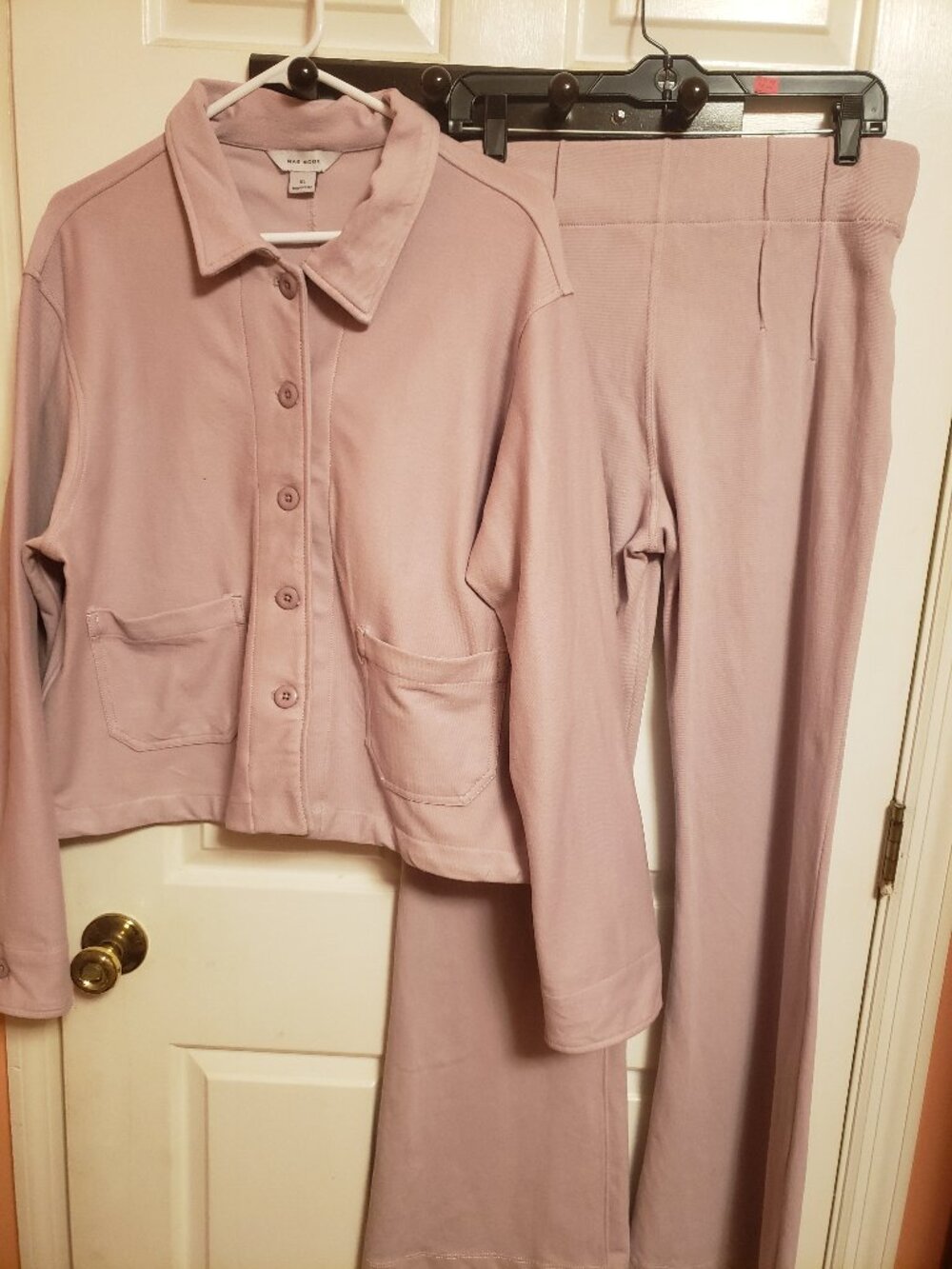 Rae Mode Button Cropped Jacket & Matching Pant Set.